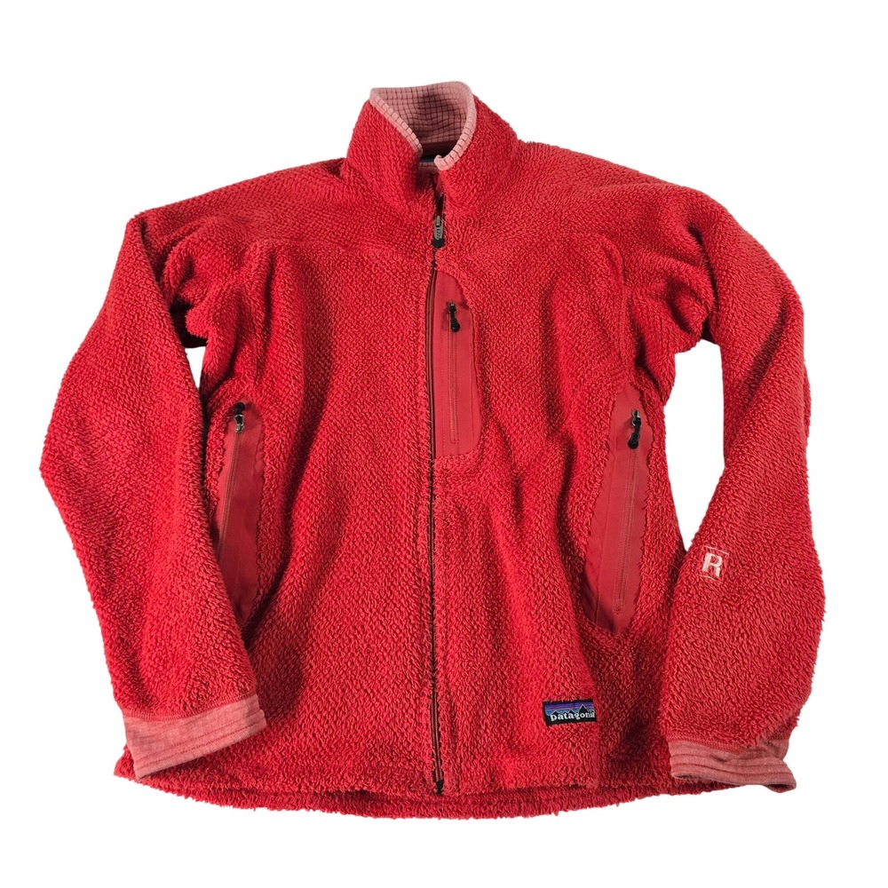 Patagonia R2 Regulator Fleece Jacket Womens Large Red Full Zip 25145F7